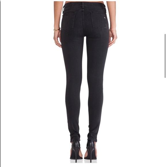 Rag & bone skinny jeans in “Soft Rock with Holes” - Picture 4 of 7